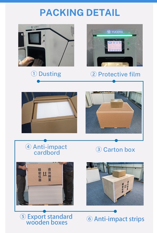 China Yucera Hot Sale Fully Automatic 5 Axis Dental CAD CAM Milling Machine for Lab